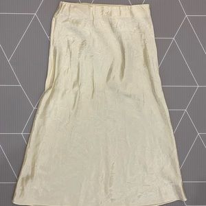 Yellow pastel Babaton aritzia slip skirt